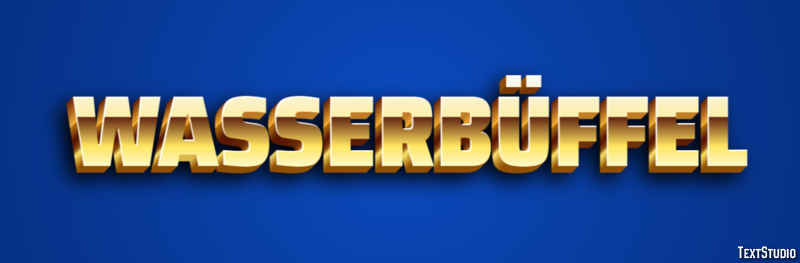 Wasserbüffel Efecto de texto