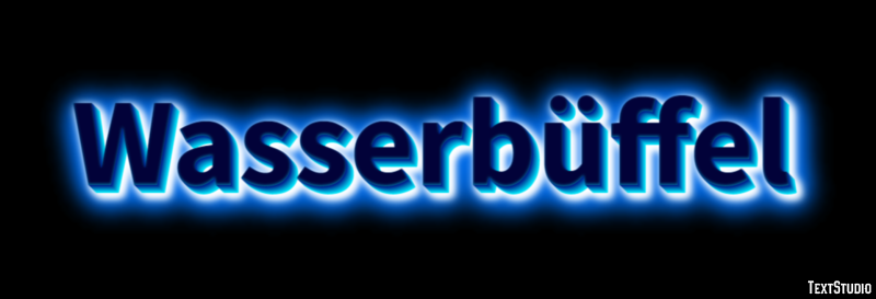 Wasserbüffel Effet de Texte