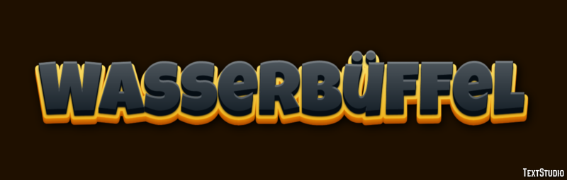 Wasserbüffel Efecto de texto