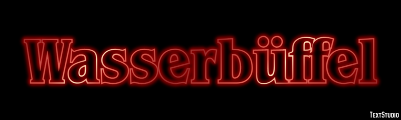 Wasserbüffel Efecto de texto