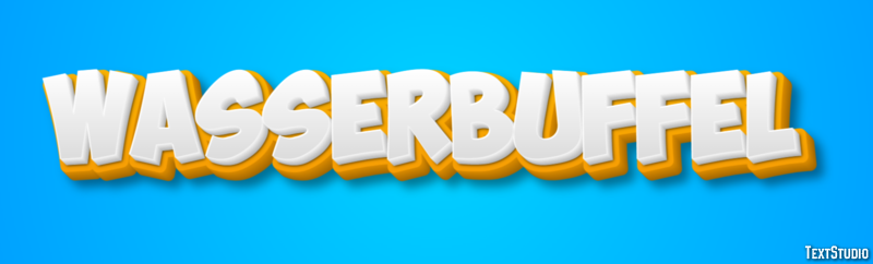 Wasserbüffel Efecto de texto
