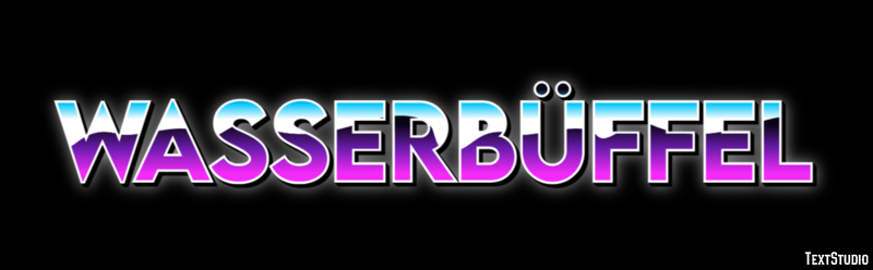 Wasserbüffel Efecto de texto