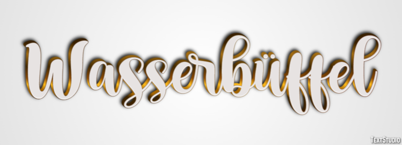 Wasserbüffel Efecto de texto