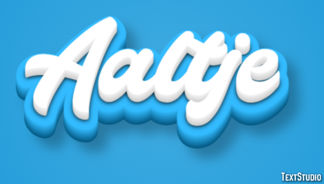 Aaltje Texteffekt