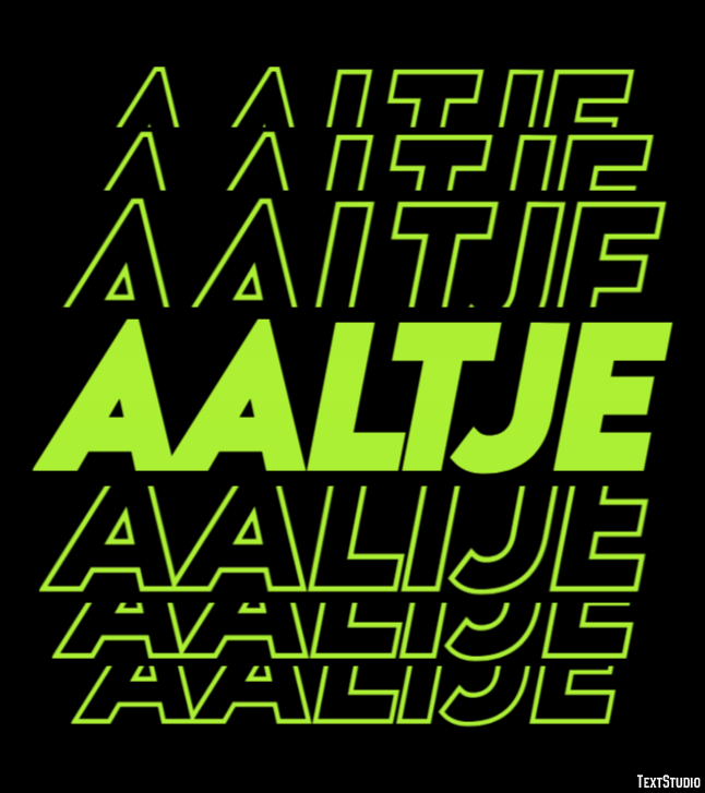 Aaltje Texteffekt