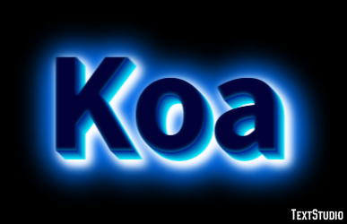 Koa Effet de Texte