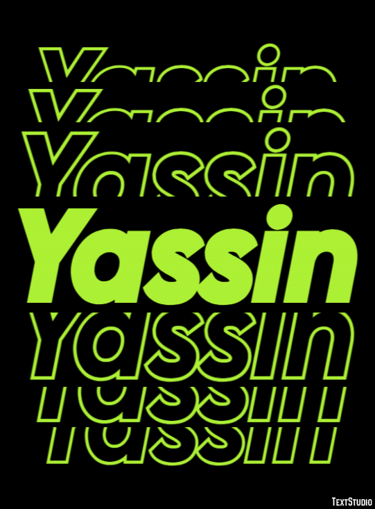 Yassin Text effect