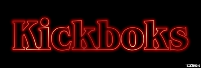 Kickboks Effetto testo