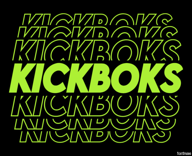 Kickboks Effetto testo