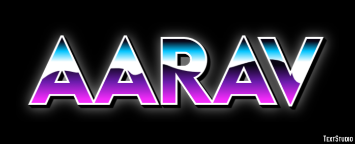 Aarav Эффект текста