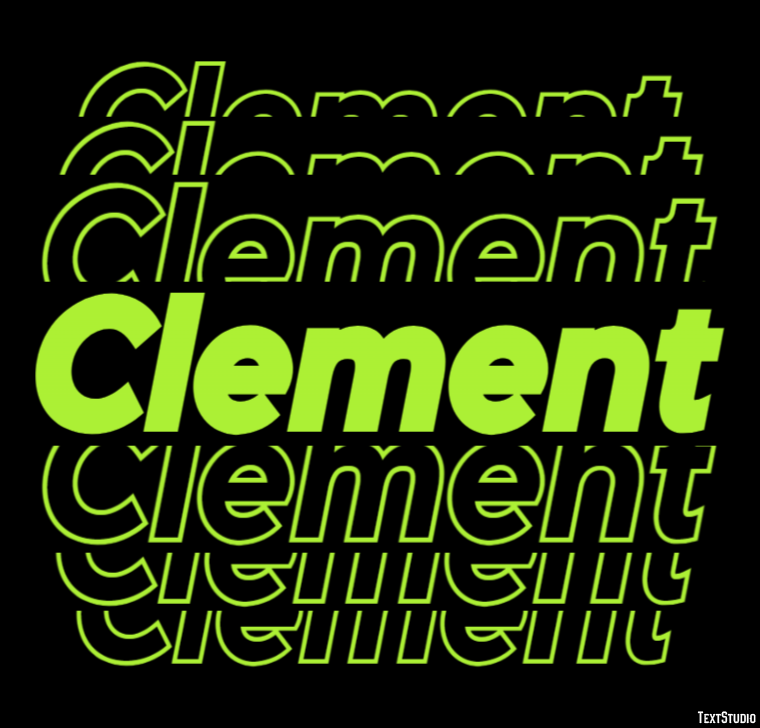Clement Efecto de Texto
