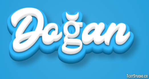 Doğan Efecto de Texto