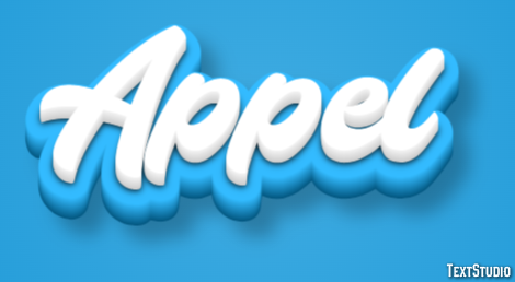 Appel Текстовый эффект