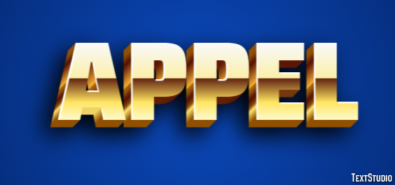 Appel Текстовый эффект