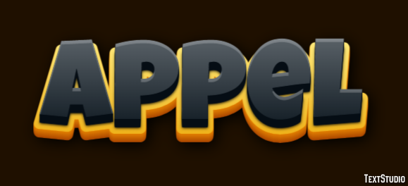 Appel Text Effect