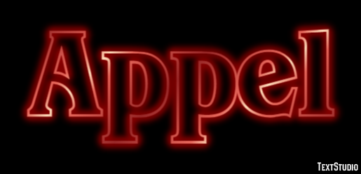 Appel Text Effect