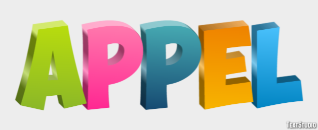 Appel Text Effect