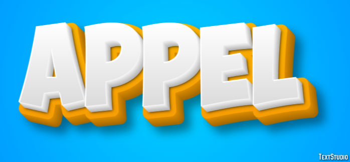 Appel Текстовый эффект