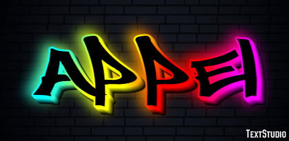 Appel Текстовый эффект