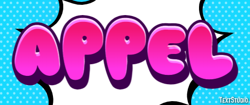Appel Текстовый эффект