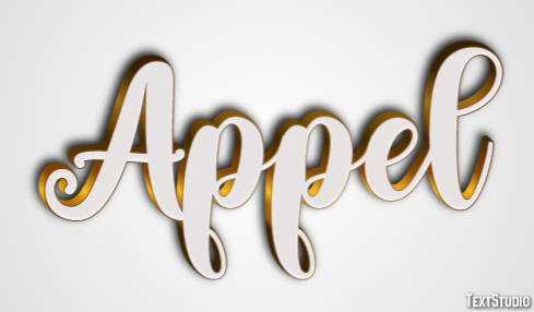 Appel Текстовый эффект