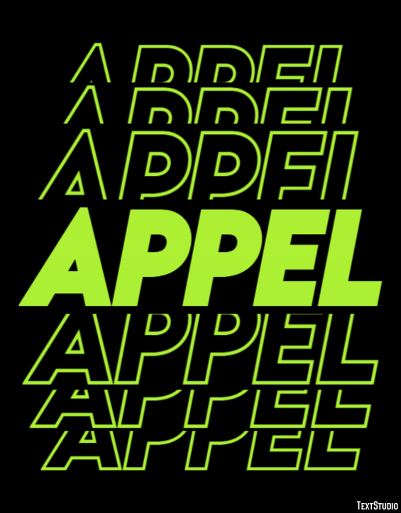 Appel Text Effect