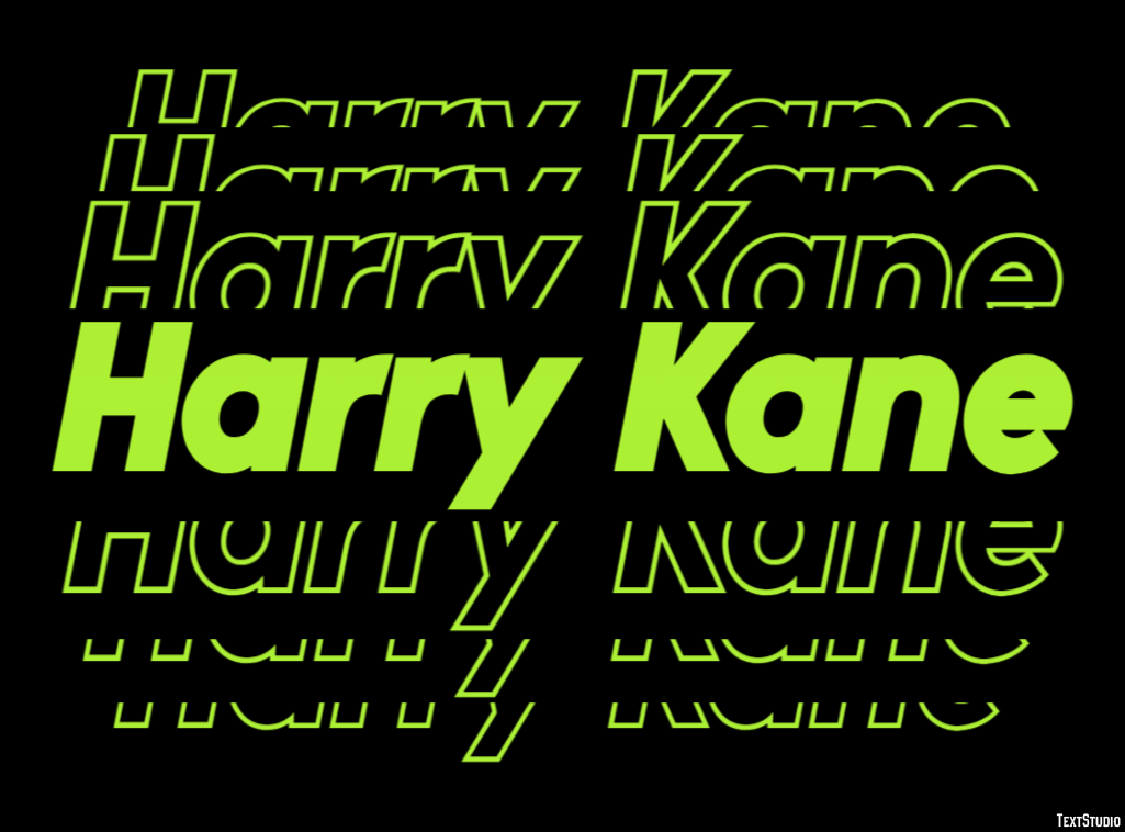 Harry Kane Efecto de Texto