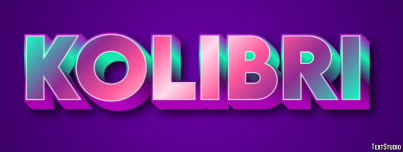 Kolibri Efecto de texto
