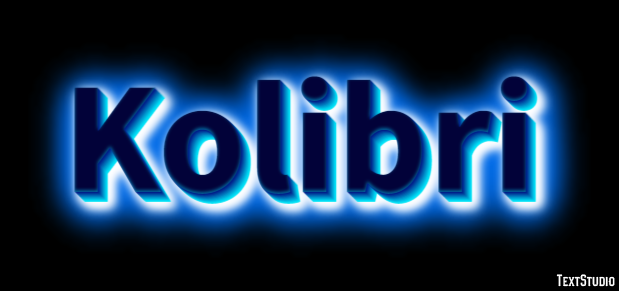 Kolibri Efecto de texto