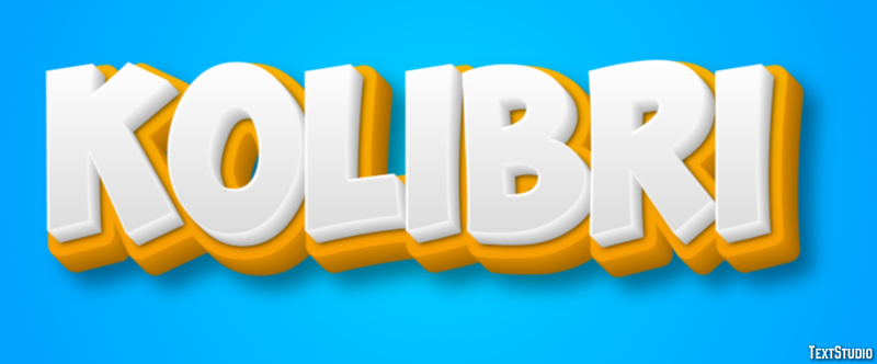 Kolibri Efecto de texto