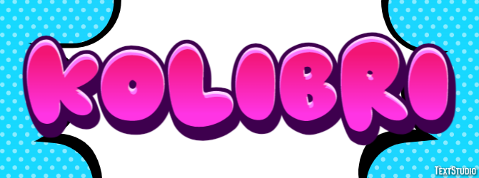 Kolibri Efecto de texto