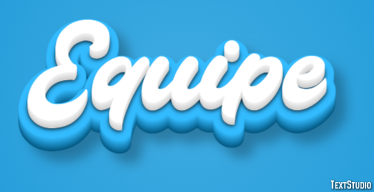 Equipe Efeito de texto