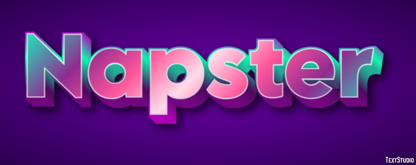 Napster Efecto de Texto