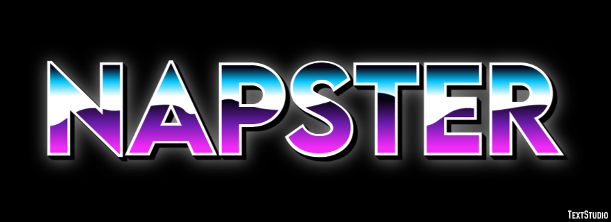 Napster Efecto de Texto