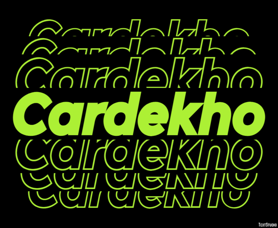 Cardekho Texteffekt