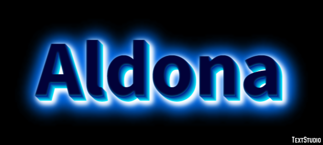 Aldona Text effect