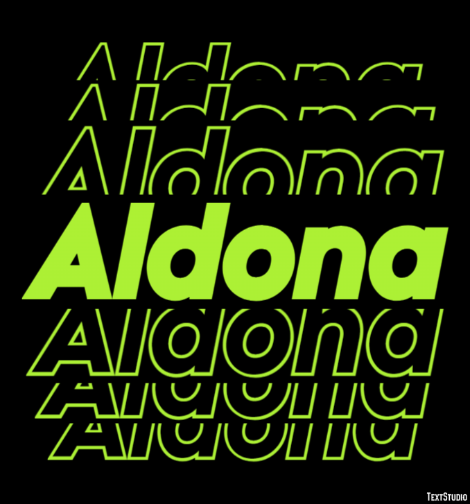 Aldona Tekst Effect