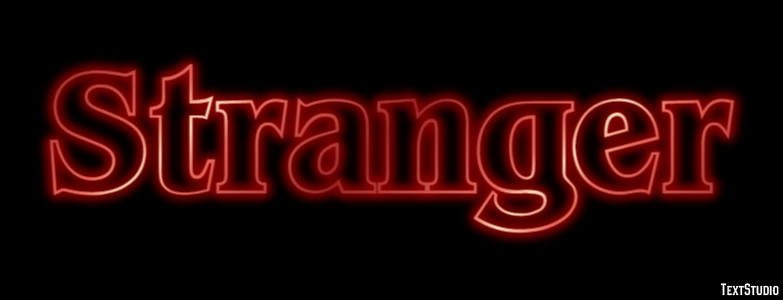 Stranger Text Effect