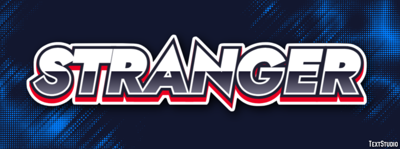 Stranger Efecto de Texto