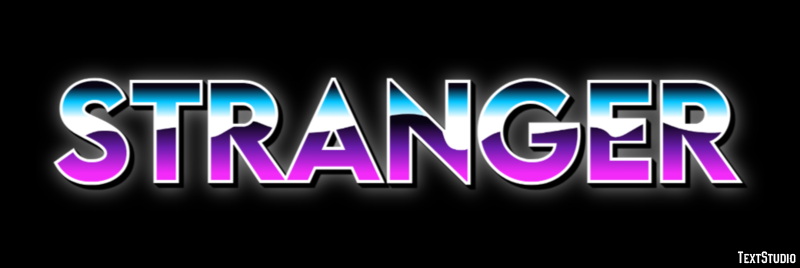 Stranger Effet de Texte