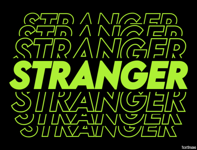 Stranger Text Effect
