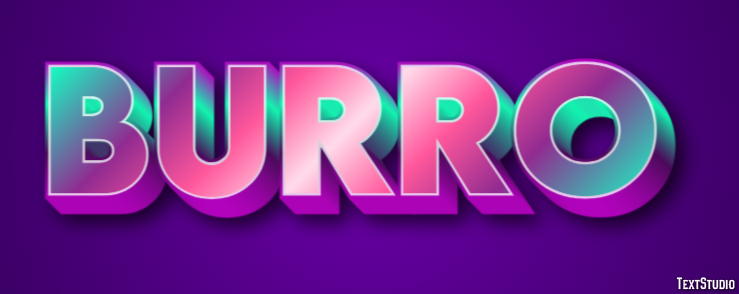 Burro Efecto de texto