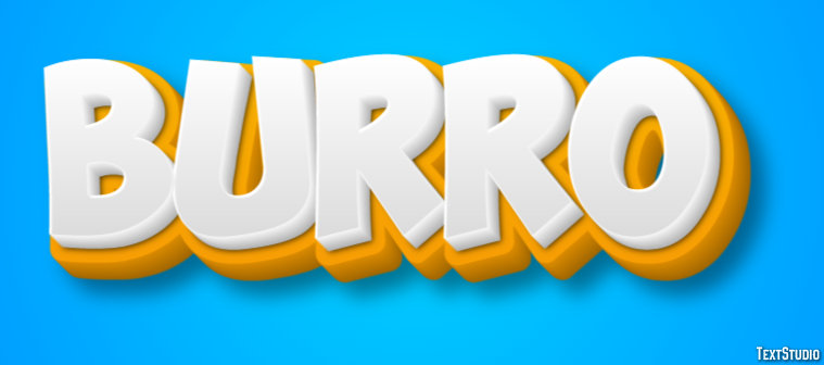 Burro Tekst Effect