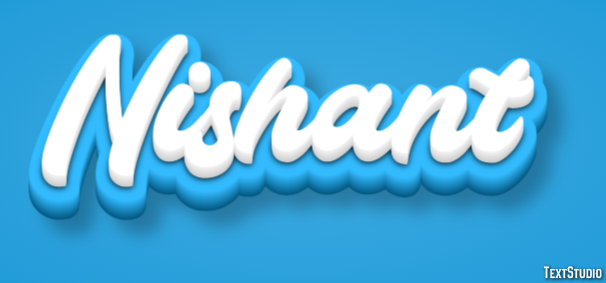 Nishant Text effect
