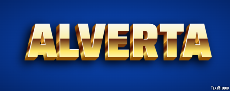 Alverta Text effect