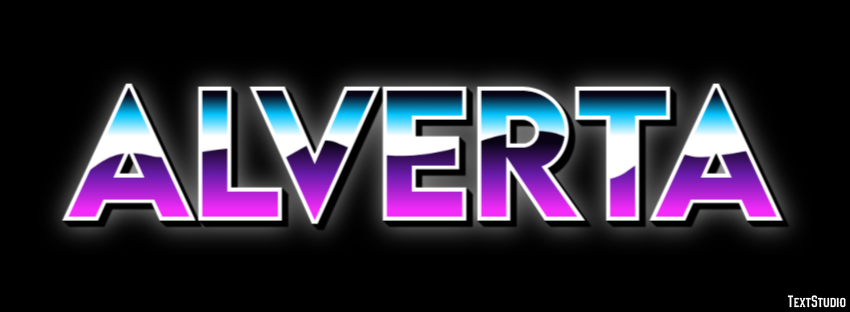 Alverta Эффект текста