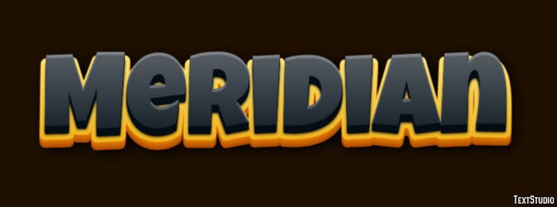 Meridian Effetto testo