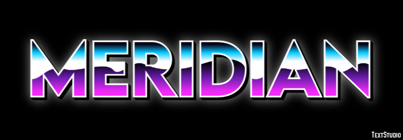 Meridian Effetto testo