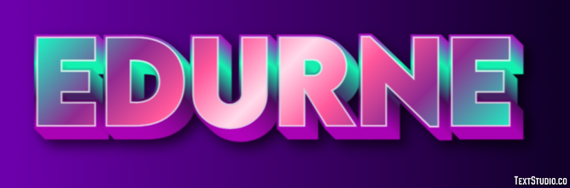 Edurne Efecto de texto