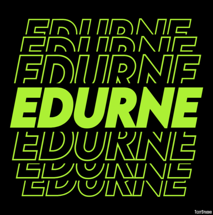 Edurne Efecto de texto